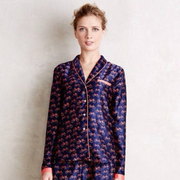 Eloise Other - Anthropologie Eloise Bicycle Print Pajama TOP ONLY